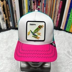 GOORIN BROS TRIPPY TREE FROG HAT / TRUCKER HAT "TONGUE TIED"